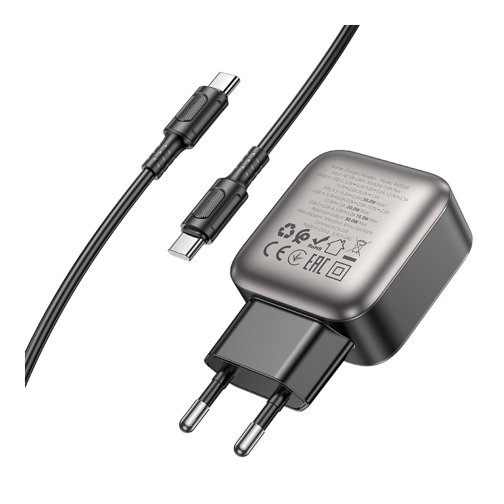 Купити Мережевий Зарядний Пристрій Borofone BAS55A 1USB-C/1USB PD/QC 30W GAN+Type-C to Type-C, 7