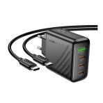 Купить Сетевое Зарядное Устройство Hoco CS27A 3USB-C/1USB PD/QC 67W+Type-C to Type-C, 4