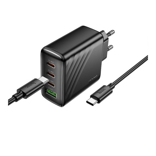 Купить Сетевое Зарядное Устройство Hoco CS27A 3USB-C/1USB PD/QC 67W+Type-C to Type-C, 5