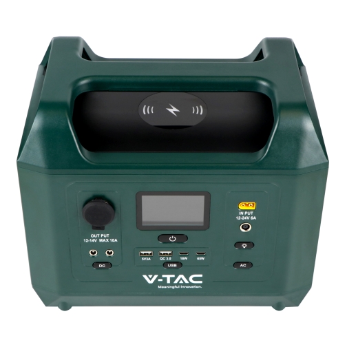 Купити Зарядна Станція Power Station V-TAC VT-606N, 600W(700W peak), 576Wh, QC 18W, PD 65W, DC, LiFePO4, 3