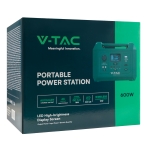 Купити Зарядна Станція Power Station V-TAC VT-606N, 600W(700W peak), 576Wh, QC 18W, PD 65W, DC, LiFePO4, 8