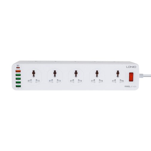 Купить Сетевой Удлинитель LDNIO SC10610 (10 ports / 1PD / 1QC3.0 / 4 USB / 2m), 2