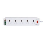 Купить Сетевой Удлинитель LDNIO SC10610 (10 ports / 1PD / 1QC3.0 / 4 USB / 2m), 2