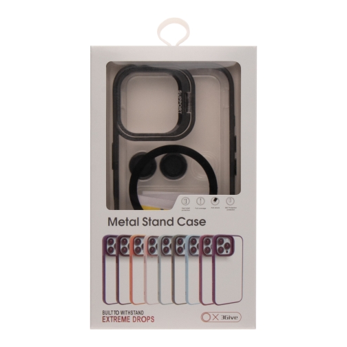 Купить Чехол TPU+PC+Metal Stand Case with MagSafe and Camera Lenses для iPhone 16 Pro Max Мятая упаковка, 2