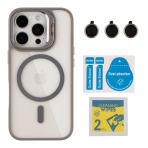 Купить Чехол TPU+PC+Metal Stand Case with MagSafe and Camera Lenses для iPhone 16 Pro Max Мятая упаковка, 8