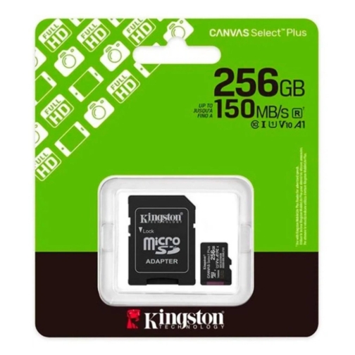 Купити Карта Пам'яті Kingston Canvas Select Plus Gen3 microSDXC (UHS-1) 256gb 10 Class & Adapter