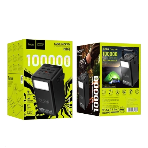 Купити Універсальна Мобільна Батарея Power Bank Hoco DB03 Endure 22,5W fully compatible with light 100000 mAh, 2