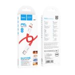 Купить USB Hoco X87 Magic silicone PD20W Type C to Lightning, 3