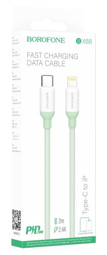 Купить USB Borofone BX68 PD20W Type C to Lightning 2M