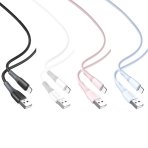 Купити Кабель USB XO NB225 Silicone two-color Lightning