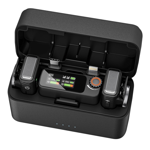 Купити Бездротовідна петлична система M15 з AI-шумопридушенням для телефона та камери