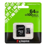 Купить Карта Памяти Kingston Canvas Select Plus Gen3 microSDXC (UHS-1) 64gb 10 Class & Adapter