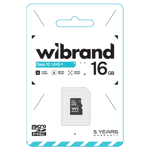 Купить Карта Памяти Wibrand MicroSDHC 16gb UHS-1 10 Class