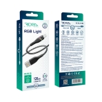 Купити Кабель USB Ridea RC-RL15 RGB Light MicroUSB 3A 1.2m, 2