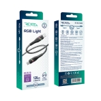 Купити Кабель USB Ridea RC-RL15 RGB Light Type-C to Type-C 60W 1.2m, 2