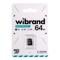 Купить Карта Памяти Wibrand MicroSDXC 64gb UHS-1 U3 10 Class