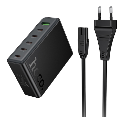 Купити Мережевий Зарядний Пристрій Hoco C152A 1USB/5Type-C QC/PD 70W, 3