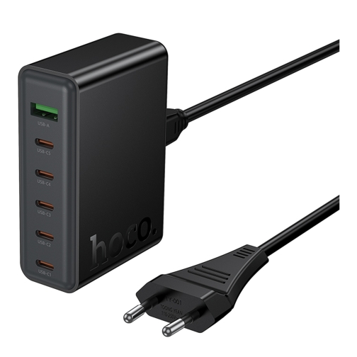 Купити Мережевий Зарядний Пристрій Hoco C152A 1USB/5Type-C QC/PD 70W, 4