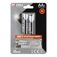 Купити Акумуляторна Батарейка AA PKCELL AA-3600 USB-C 3600mWh (2 од.)