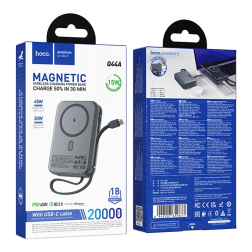 Купить Power Bank Hoco Q44A Origen dual PD45W magnetic 20000mAh, 2