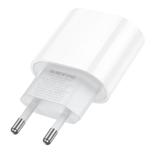 Купити Мережевий Зарядний Пристрій Borofone BA100A 1USB-C PD/QC 20W, 5