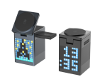 Купити Бездротовий Зарядний Пристрій 5in1 15W(Pixel Display/Clock/BT Speaker 5W)IP Version М'ята упаковка
