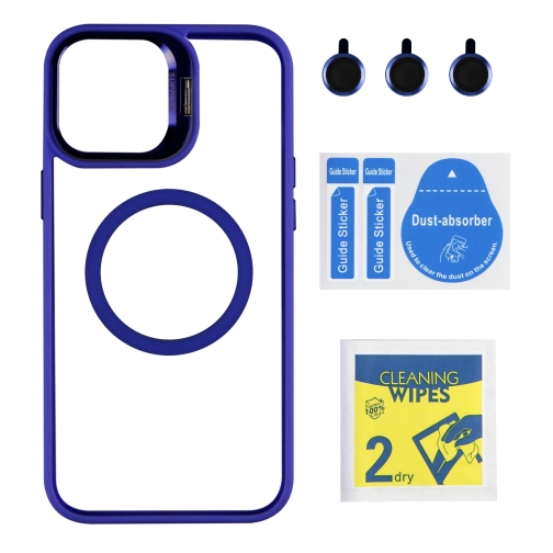 Купить Чехол TPU+PC+Metal Stand Case with MagSafe and Camera Lenses для iPhone 12 Pro Max Мятая упаковка, 4