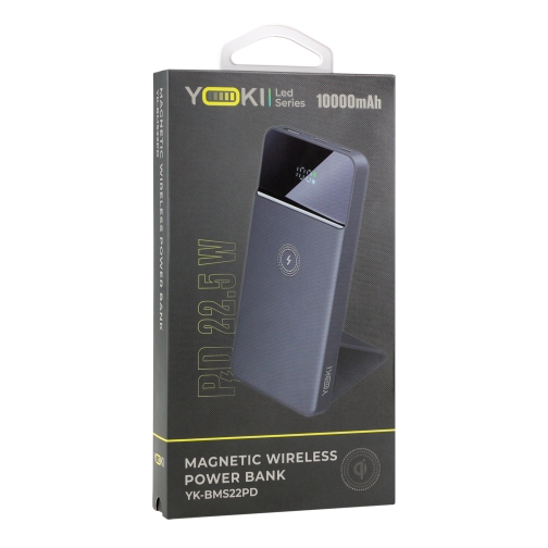 Купити Універсальна Мобільна Батарея Power Bank YOKI Smart Series YK-BMS22PD 22.5W Magnetic Wireless 10W, 10000 mAh, 2