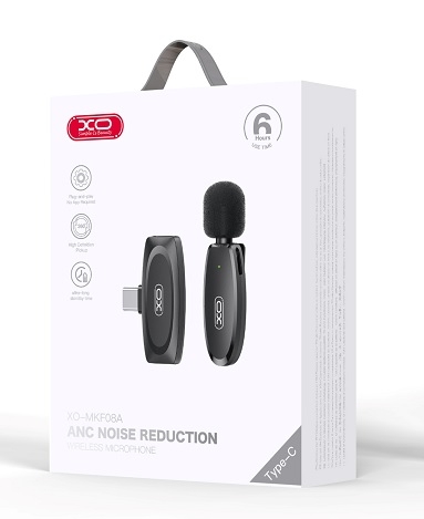 Купить Микрофон Петличный Беспроводной XO MKF08A Type-C Мятая упаковка, 2