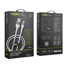 Купити Кабель USB YOKI EXTRA YK-EX11 Lightning 2.4A 1.2m