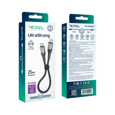 Купити Кабель USB Ridea RC-US42 UltraStrong Type-C to Type-C 60W 0.25m Купити Кабель USB Ridea RC-US42 UltraStrong Type-C to Type-C 60W 0.25m
