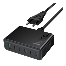 Купити Мережевий Зарядний Пристрій Hoco C152A 1USB/5Type-C QC/PD 70W М'ята упаковка