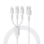 Купить USB Borofone BX16 3-in-1 Easy IP+Micro+Type-C, 2