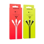 Купить USB Borofone BX16 3-in-1 Easy IP+Micro+Type-C, 8