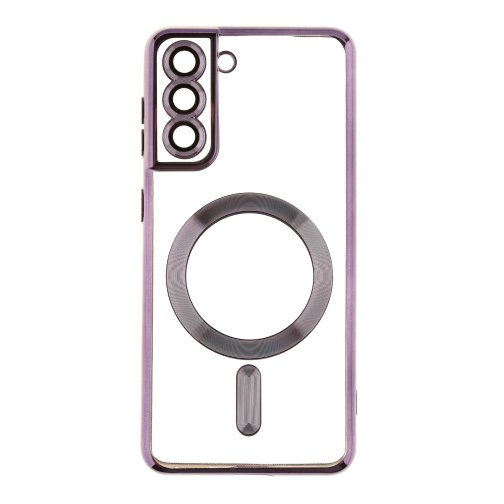 Купити Чохол TPU Metallic Full Camera with Magsafe для Samsung Galaxy S21 5G (G991), 4