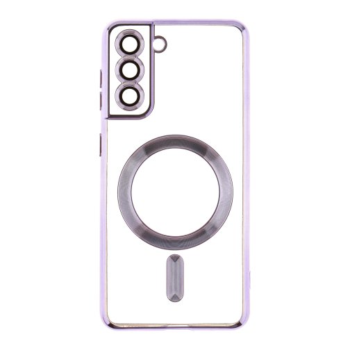 Купити Чохол TPU Metallic Full Camera with Magsafe для Samsung Galaxy S21 5G (G991), 7