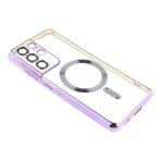 Купить Чехол TPU Metallic Full Camera with Magsafe для Samsung Galaxy S21 Ultra (G998), 6