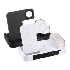 Купити Бездротовий Зарядний Пристрій JJT-S37 5in1+Lamp/Alarm Clock 30W S version