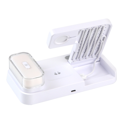 Купити Бездротовий Зарядний Пристрій JJT-S37 5in1+Lamp/Alarm Clock 30W S version, 4