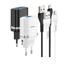 Купити Мережевий Зарядний Пристрій Hoco C12Q QC 3.0 18W Micro