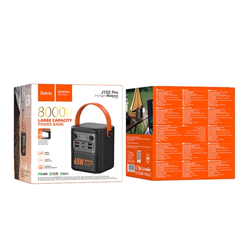 Купить Power Bank Hoco J152 Tough 22.5W+PD20W+light 80000mAh, 2