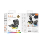 Купити Бездротовий Зарядний Пристрій Borofone BQ34 3 in1 Magnetic 15W For iWatch М'ята упаковка