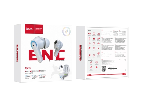Купить Блютуз Стерео Гарнитура Hoco EW13 ENC, 3
