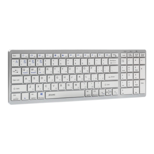 Купить Клавиатура беспроводная JEQANG JB-387 (2.4G)  bluetooth dual-mode charging, 5