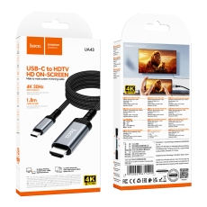 Купить Переходник Hoco UA43 Type-C to HDTV 4K 30Hz 1.8m