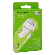Купити Автомобільний Зарядний Пристрій Borofone BZ14 Type-C 2USB 2.4А М'ята упаковка