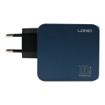 Купити Мережевий Зарядний Пристрій LDNIO Q8 1USB/3USB-C/IP GAN 100W+Type-C to Type-C
