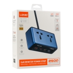 Купити Мережевий Зарядний Пристрій LDNIO SC1 2-Sockets/1USB/2USB-C GAN 45W, 2
