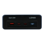 Купити Мережевий Зарядний Пристрій LDNIO SC1 2-Sockets/1USB/2USB-C GAN 45W, 3