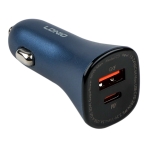 Купити Автомобільний Зарядний Пристрій LDNIO C3 1USB/1USB-C 30W+30W (60W)+Type-C to Type-C